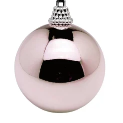 Bolas De Navidad>DecoWoerner Bolas De Navidad De Plástico Brillante, 6 Cm Ø - 24 Piezas rosa