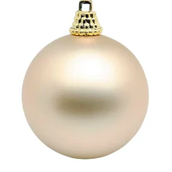 Bolas De Navidad>DecoWoerner Bolas De Navidad De Plástico, Color Champán, 6 Cm Ø - 24 Piezas oro