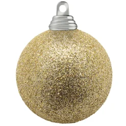 Bolas De Navidad>DecoWoerner Bolas De Navidad De Plástico Con Purpurina En Color Champán oro