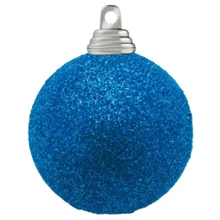Bolas De Navidad>DecoWoerner Bolas De Navidad De Plástico Con Purpurina En azul