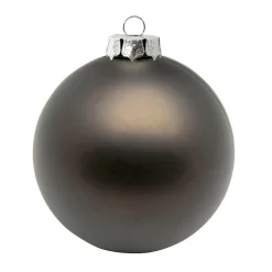 Bolas De Navidad>DecoWoerner Bolas De Navidad De Plástico Sin Costura, Mate Ø 8 Cm marrón