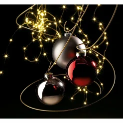 Bolas De Navidad>DecoWoerner Bolas De Navidad De Plástico Sin Costura, Mate Ø 10 Cm marrón
