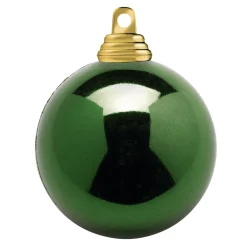 Bolas De Navidad>DecoWoerner Bolas De Navidad De Plástico Ignífugo Brillante, 6 Cm Ø - 24 Piezas verde