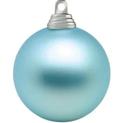 Bolas De Navidad>DecoWoerner Bolas De Navidad De Plástico Claro Mate, Ignífugo, 6 Cm Ø - 24 Piezas azul