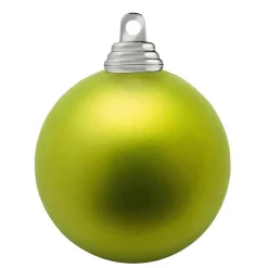Bolas De Navidad>DecoWoerner Bolas De Navidad De Plástico Lima Mate, Ignífugo, 6 Cm Ø - 24 Piezas verde