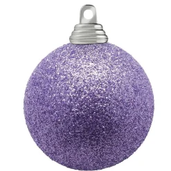 Bolas De Navidad>DecoWoerner Bolas De Navidad De Purpurina En Plástico Lavanda, 6 Cm Ø - 6 Piezas violeta
