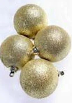Bolas De Navidad>DecoWoerner Bolas De Navidad Doradas De Plástico, 6 Cm Ø - 6 Piezas oro