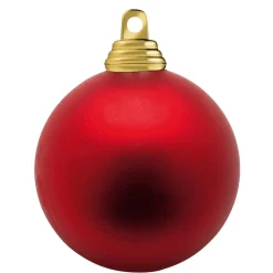 Bolas De Navidad>DecoWoerner Bolas De Navidad Rojas, Mate, De Plástico Ignífugo, 6 Cm Ø - 24 Piezas rojo