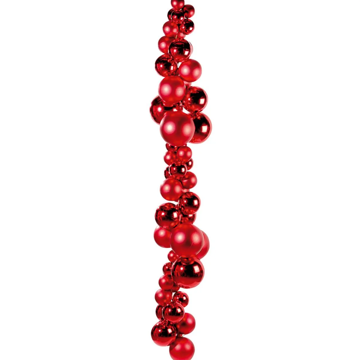 Bolas De Navidad>DecoWoerner Bolas De Navidad Rojas, Mate, De Plástico Ignífugo, 6 Cm Ø - 24 Piezas rojo
