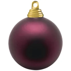 Bolas De Navidad>DecoWoerner Bolas De Navidad Oscuro, Mate, De Plástico Ignífugo, 6 Cm Ø - 24 Piezas rojo