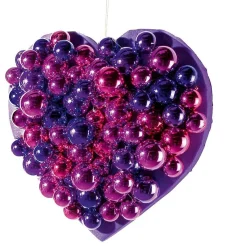 Bolas De Navidad>DecoWoerner Bolas De Navidad s Y Brillantes De Plástico Ignífugo De 6 Cm De Diámetro - 24 Unidades. rosa