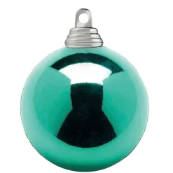Bolas De Navidad>DecoWoerner Bolas De Navidad Agua Brillante De Plástico Ignífugo, 6 Cm Ø - 24 Unidades. verde