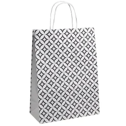 Bolsas De Regalo Y Bolsas Portátiles>DecoWoerner Bolsa De Papel "Adorno" 35 X 26 X 12 Cm negro