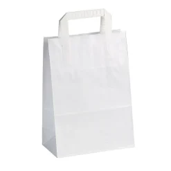 Bolsas De Regalo Y Bolsas Portátiles>DecoWoerner Bolsa De Papel, Blanca, Tamaño 1: 20 X 28 + 10 Cm blanco