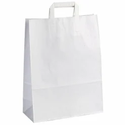 Bolsas De Regalo Y Bolsas Portátiles>DecoWoerner Bolsa De Papel, Blanca, Tamaño 2: 36 X 22 + 10 Cm blanco