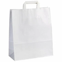 Bolsas De Regalo Y Bolsas Portátiles>DecoWoerner Bolsa De Papel, Blanca, Tamaño 3: 42 X 32 + 14 Cm blanco