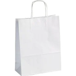 Bolsas De Regalo Y Bolsas Portátiles>DecoWoerner Bolsa De Papel, Color , Tamaño 2: 41 X 32 + 10 Cm blanco