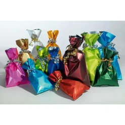 Bolsitas Con Cordón>DecoWoerner Bolsa De Regalo, Mate, Color Claro, 15 X 25 Cm verde