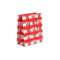Bolsas De Regalo Y Bolsas Portátiles>DecoWoerner Bolsa De Regalo Oso Polar Pack De 12 23 X 19 X 10 Cm, 150 Gr/m rojo