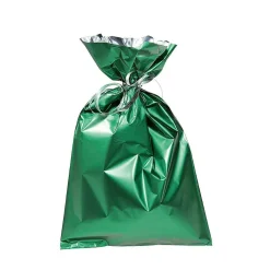 Bolsitas Con Cordón>DecoWoerner Bolsa De Regalo, Tono Mate, Color Oscuro, 15 X 25 Cm verde