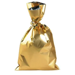Bolsitas Con Cordón>DecoWoerner Bolsa De Regalos, Mate, Color Dorado, 20 X 35 Cm oro