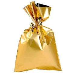 Bolsitas Con Cordón>DecoWoerner Bolsa De Regalos, Mate, , 15 X 25 Cm oro