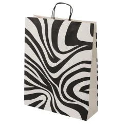 Go Green - Envoltorio Para Regalo Ecológico|Bolsas De Regalo Y Bolsas Portátiles>DecoWoerner Bolsas De Regalo Ecológicas Con Patrón De Cebra 50 Piezas 12 X 26 X 34 Cm