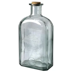Decoración Temática|Decoración De Otoño>DecoWoerner Botella De Vidrio Decorativa Nostalgic XXL 4,6 L, 39 Cm azul