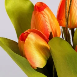 Decoración De Primavera|Flores Artificiales>DecoWoerner Buqué De Tulipanes Artificiales , 30 Cm naranja