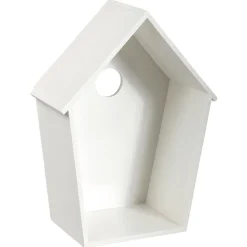 Decoración De Primavera>DecoWoerner Cabaña Para Pájaros Decorativa Longitud 40 Cm blanco