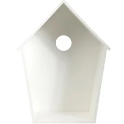 Decoración De Primavera>DecoWoerner Cabaña Para Pájaros Decorativa Longitud 40 Cm blanco