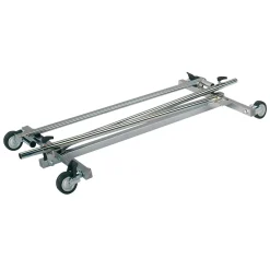 Percheros>DecoWoerner Caballete De Rodillos Plegable, Regulable En Altura, 1 M De Ancho plata