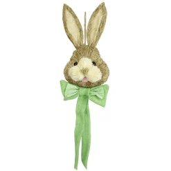 Decoración De Animales|Decoración De Pascua>DecoWoerner Cabeza De Conejo De Pascua Con Lazo 62 Cm verde