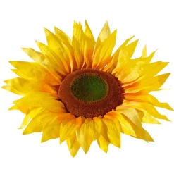 Decoración De Otoño|Cabezas De Flores Artificiales>DecoWoerner Cabeza De Flor Deco Girasol, 60 Cm Ø amarillo
