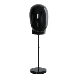 Maniquíes>DecoWoerner Cabeza De Maniquí De Hombre Negra Con Soporte 29 X 29 X 40 Cm negro