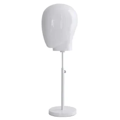 Maniquíes>DecoWoerner Cabeza De Maniquí De Señora Blanca Con Soporte 26 X 26 X 40 Cm blanco