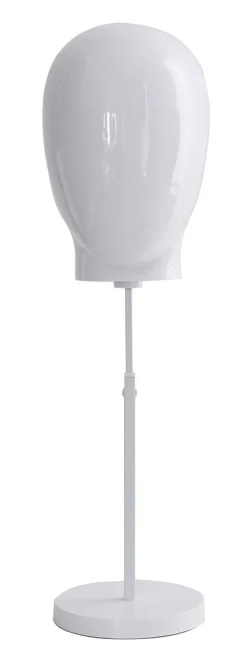 Maniquíes>DecoWoerner Cabeza De Maniquí De Señora Blanca Con Soporte 26 X 26 X 40 Cm blanco