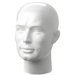 Expositores Para Tiendas|Maniquíes>DecoWoerner Cabeza Decorativa, Hombre, Color blanco