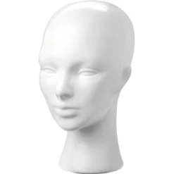 Expositores Para Tiendas|Maniquíes>DecoWoerner Cabeza Decorativa, Mujer, Color blanco