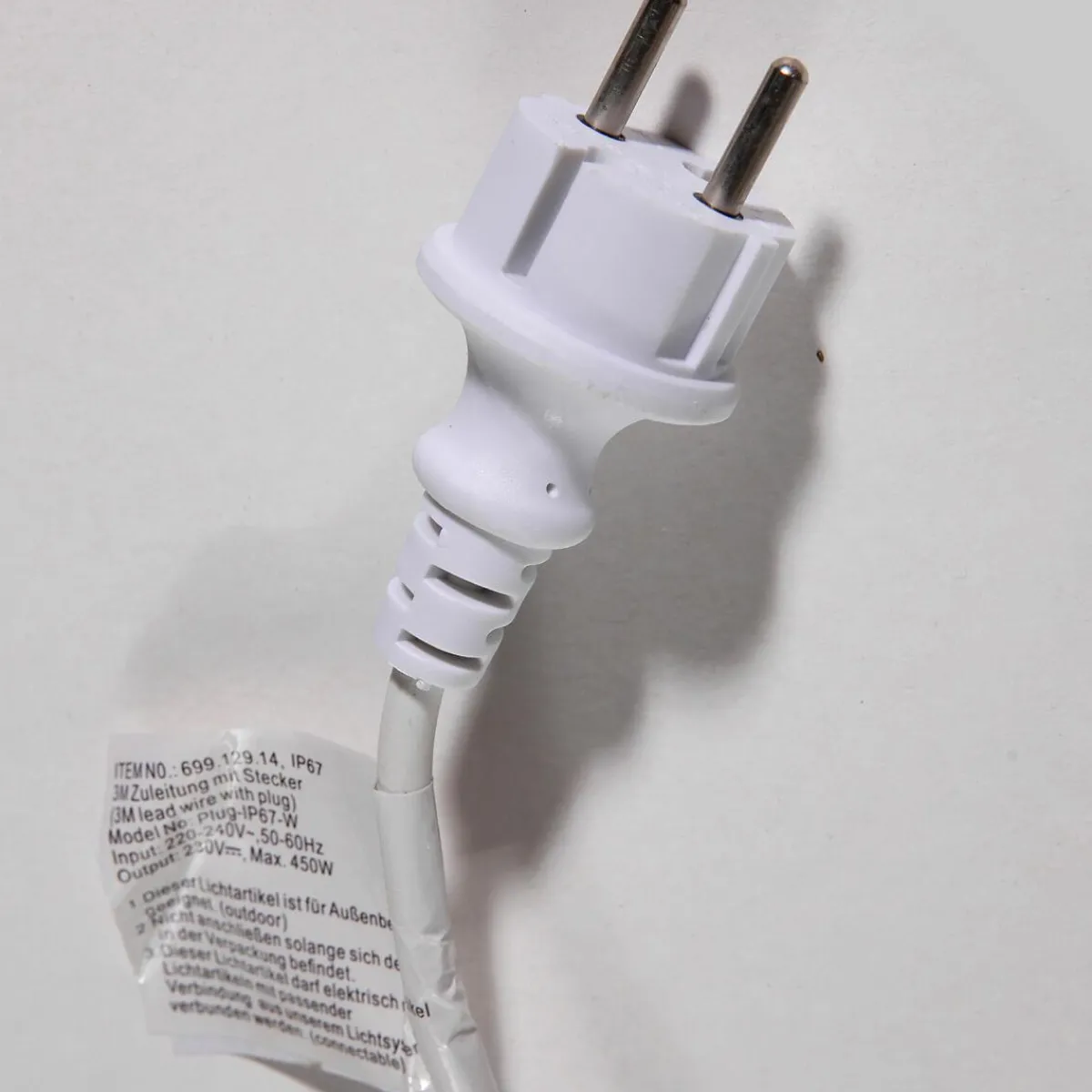 Luces De Navidad>DecoWoerner Cable De Conexión IP44 Para Productos LED Sistema IP67, Blanco