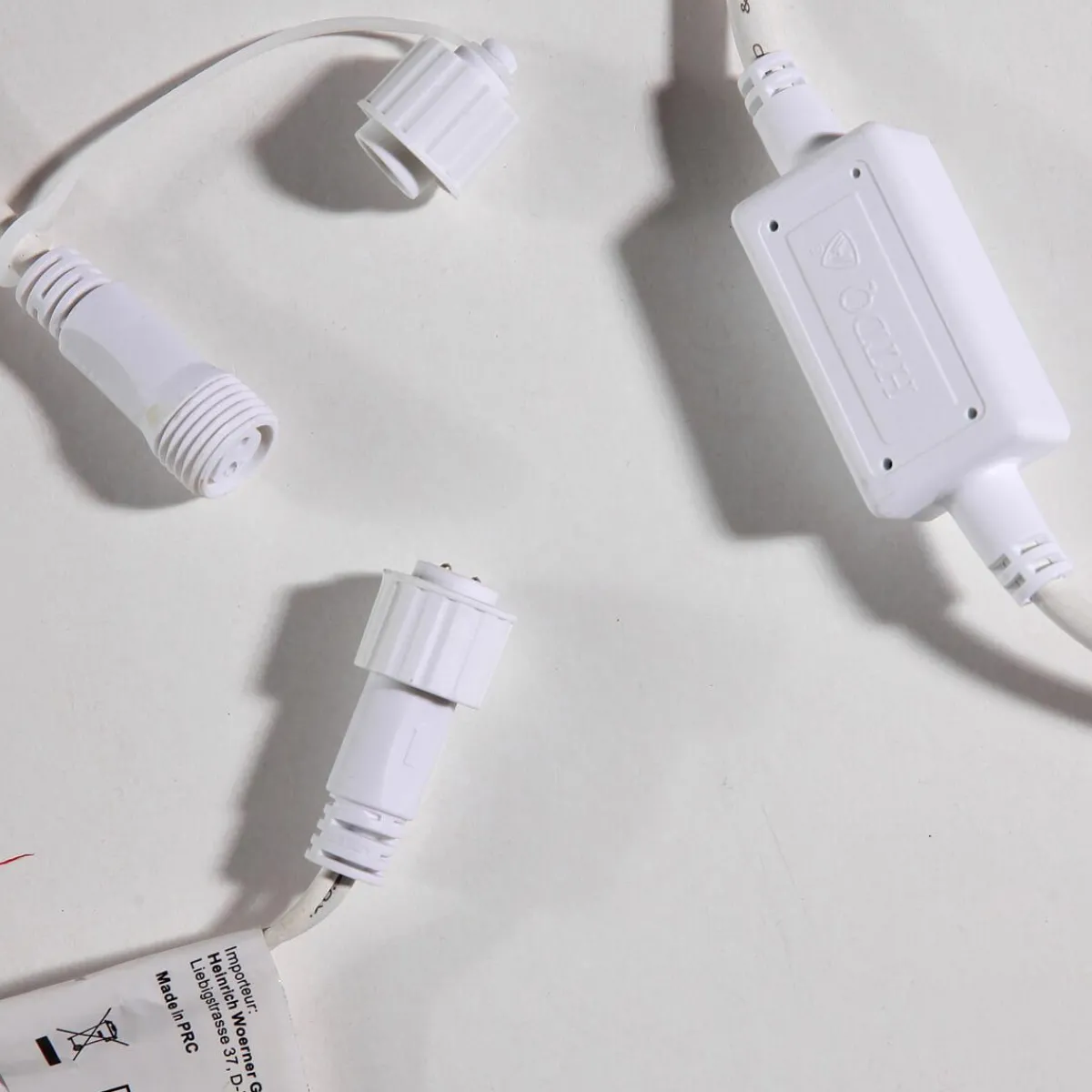 Luces De Navidad>DecoWoerner Cable De Conexión IP44 Para Productos LED Sistema IP67, Blanco