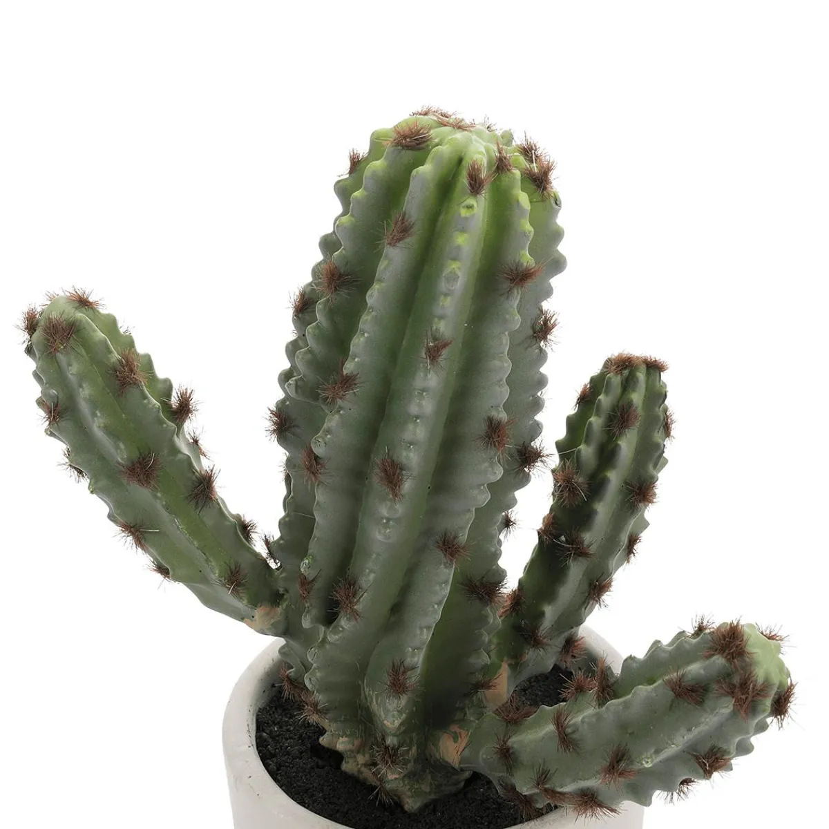 Plantas De Interior>DecoWoerner Cactus Artificial Decorativo De 24 Cm En Moldeado Por Inyección verde