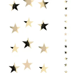 Estrella De Navidad>DecoWoerner Cadena De Estrellas De Plástico Ø 10 Cm, 200 Cm, 2 Piezas oro