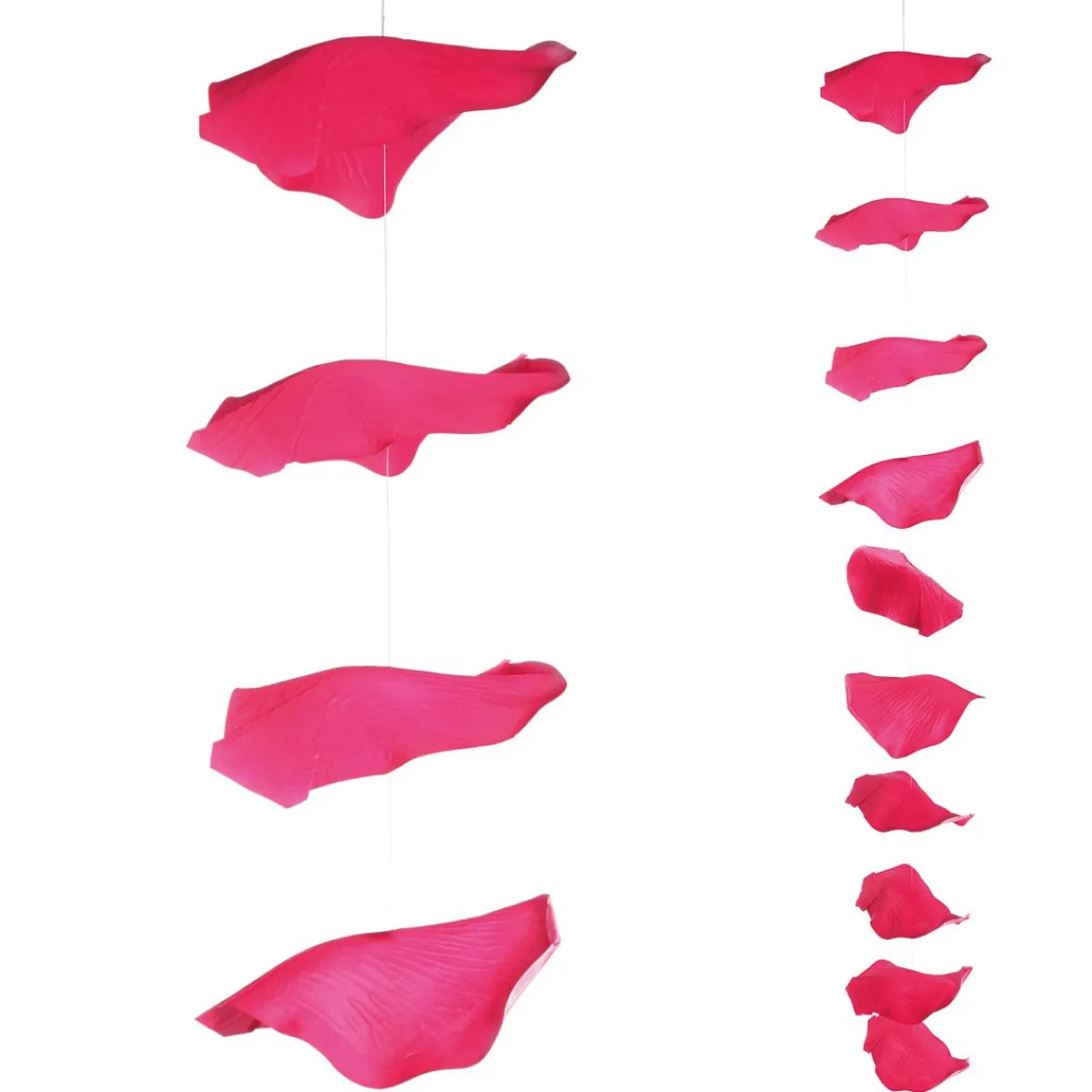 Decoración Temática|Guirnaldas Y Vides>DecoWoerner Cadena De Hojas De s Decorativas, 170 Cm, Fucsia, 3 Piezas rosa