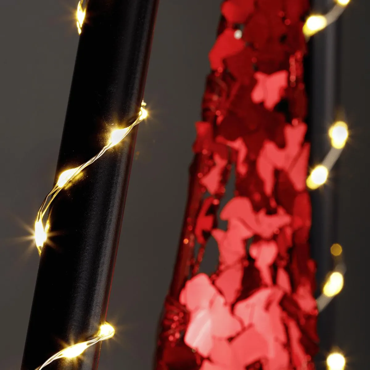 Luces De Navidad>DecoWoerner Cadena De Luces LED Con Alambre Fuegos Artificiales Para Exteriores, 240 LED, 6 M plata