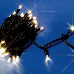 Luces De Navidad>DecoWoerner Cadena De Luces LED Con Tramos Acoplables Para Exteriores IP67, 100 LED, 10 M, Sin Cable negro