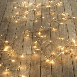 Luces De Navidad>DecoWoerner Cadena De Luces LED Con Tramos Acoplables Para Interiores, 100 LED, 10 M, Sin Cable transparente