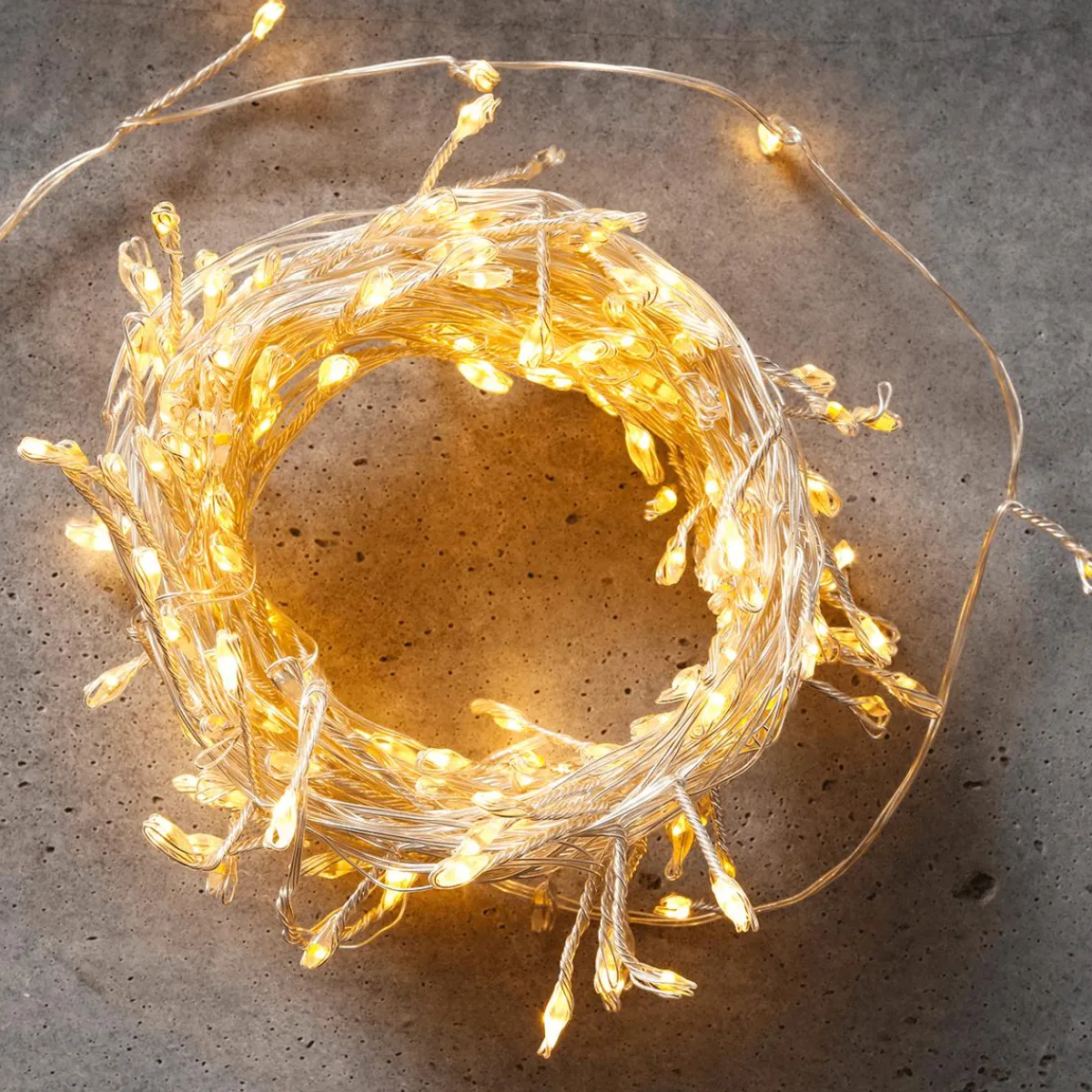 Luces De Navidad>DecoWoerner Cadena De Luces LED Twinkle Para Exterior, 10 M, plata