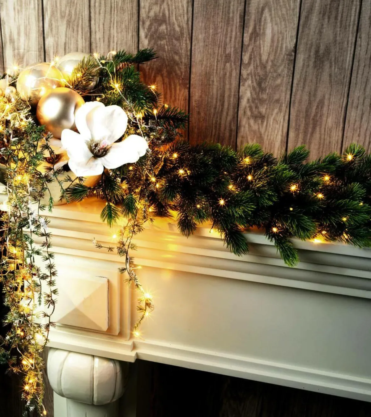 Luces De Navidad>DecoWoerner Cadena De Luces LED Twinkle Para Exterior, 10 M, plata