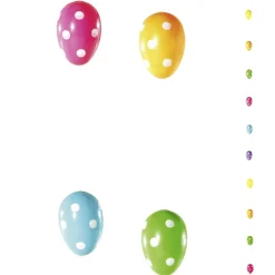 Decoración De Pascua>DecoWoerner Cadena Decorativa Con Huevos De Pascua Con Puntos 160 Cm multicolor